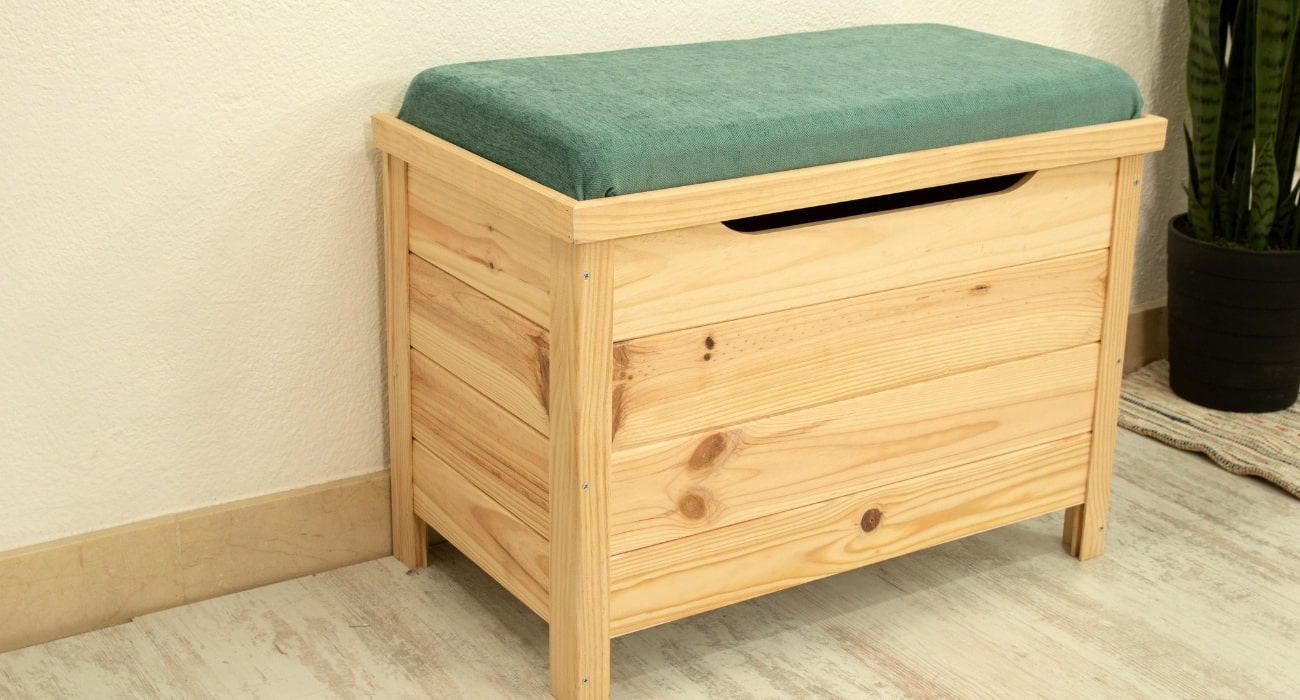 Forrar baúl con tela | Arcones de madera cubiertos