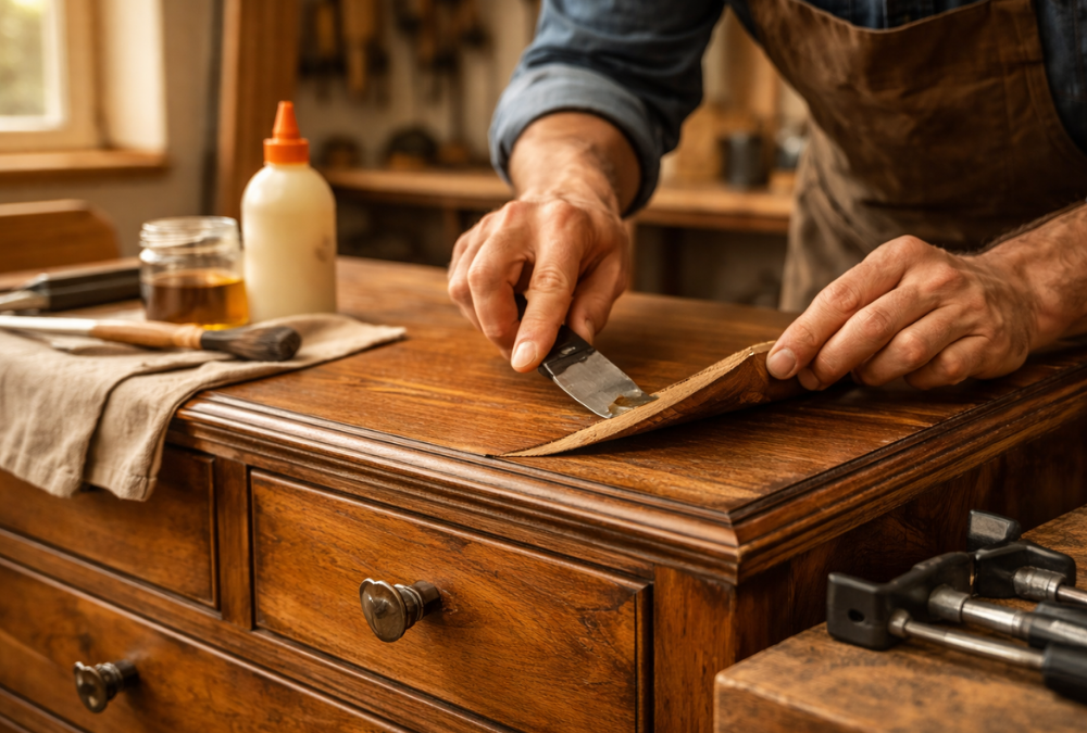 reparar chapas de madera levantadas