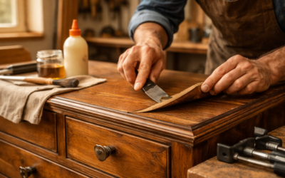 Reparar chapas de madera levantadas: solución eficaz y duradera