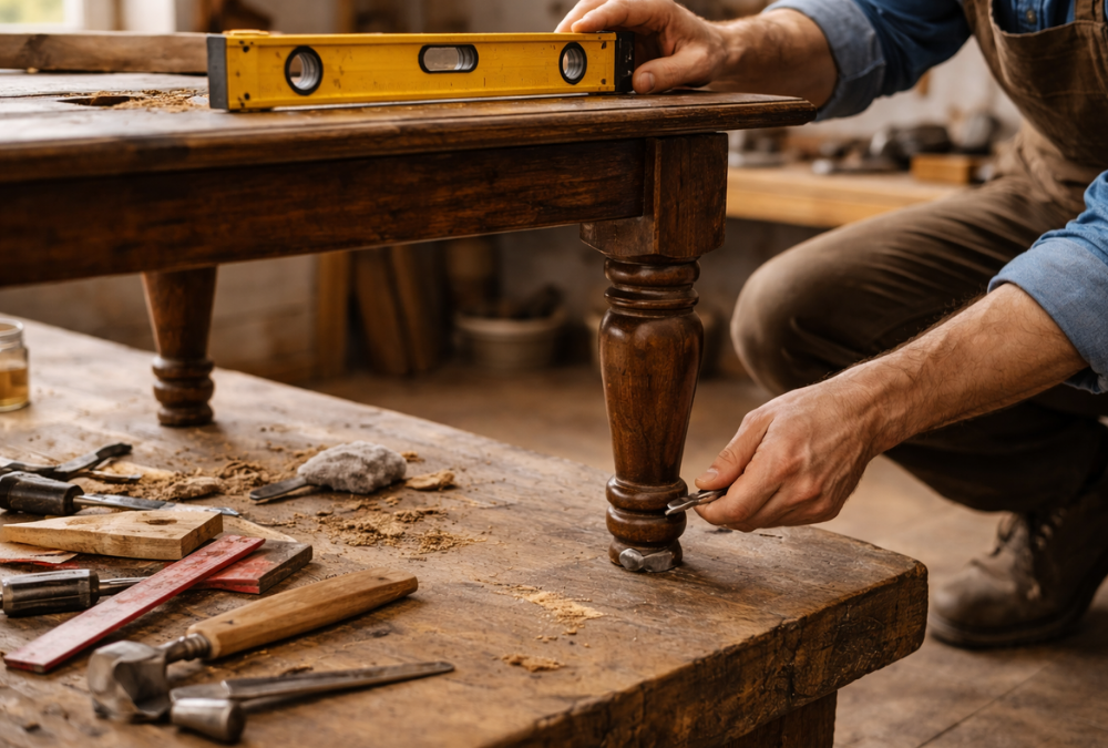 Cómo nivelar muebles desnivelados y estabilizarlos correctamente