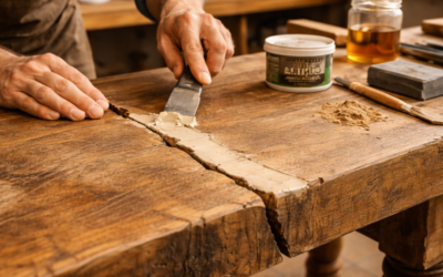 Rellenos para reparar grietas en madera: soluciones eficaces