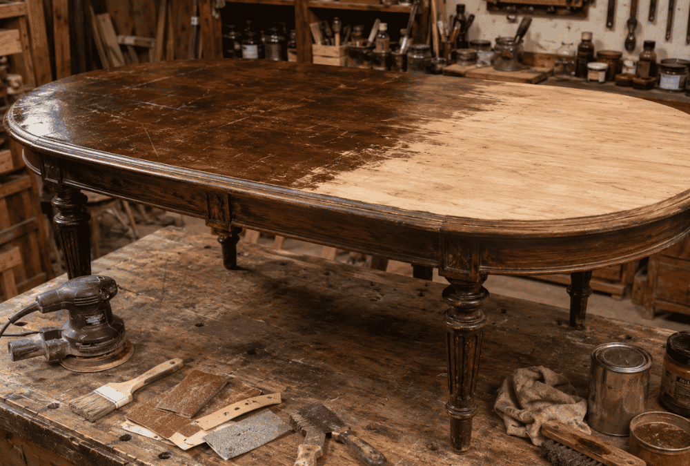 Restaurar mesa de comedor antigua: cómo devolverle su belleza y funcionalidad