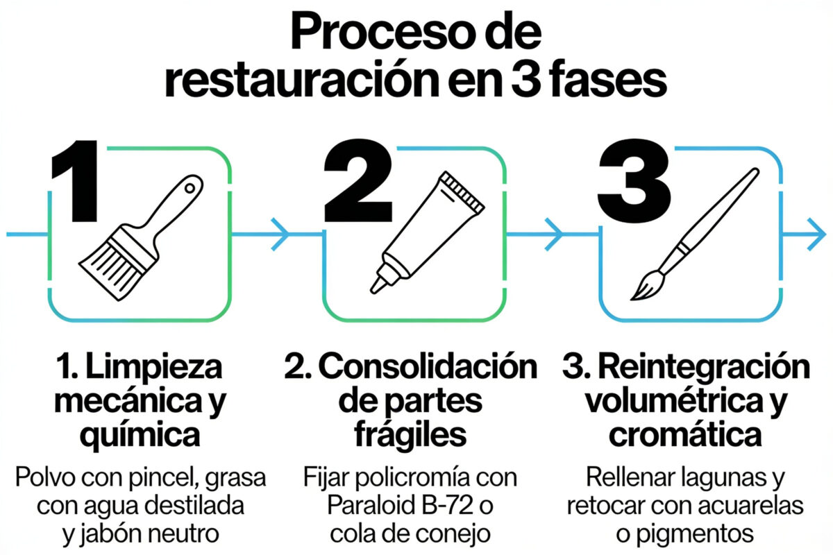 reparar figuras de belen