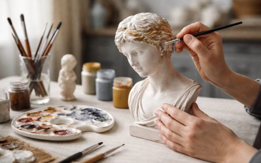pintar figuras de escayola